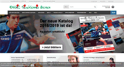 Desktop Screenshot of magic-tischtennis.de